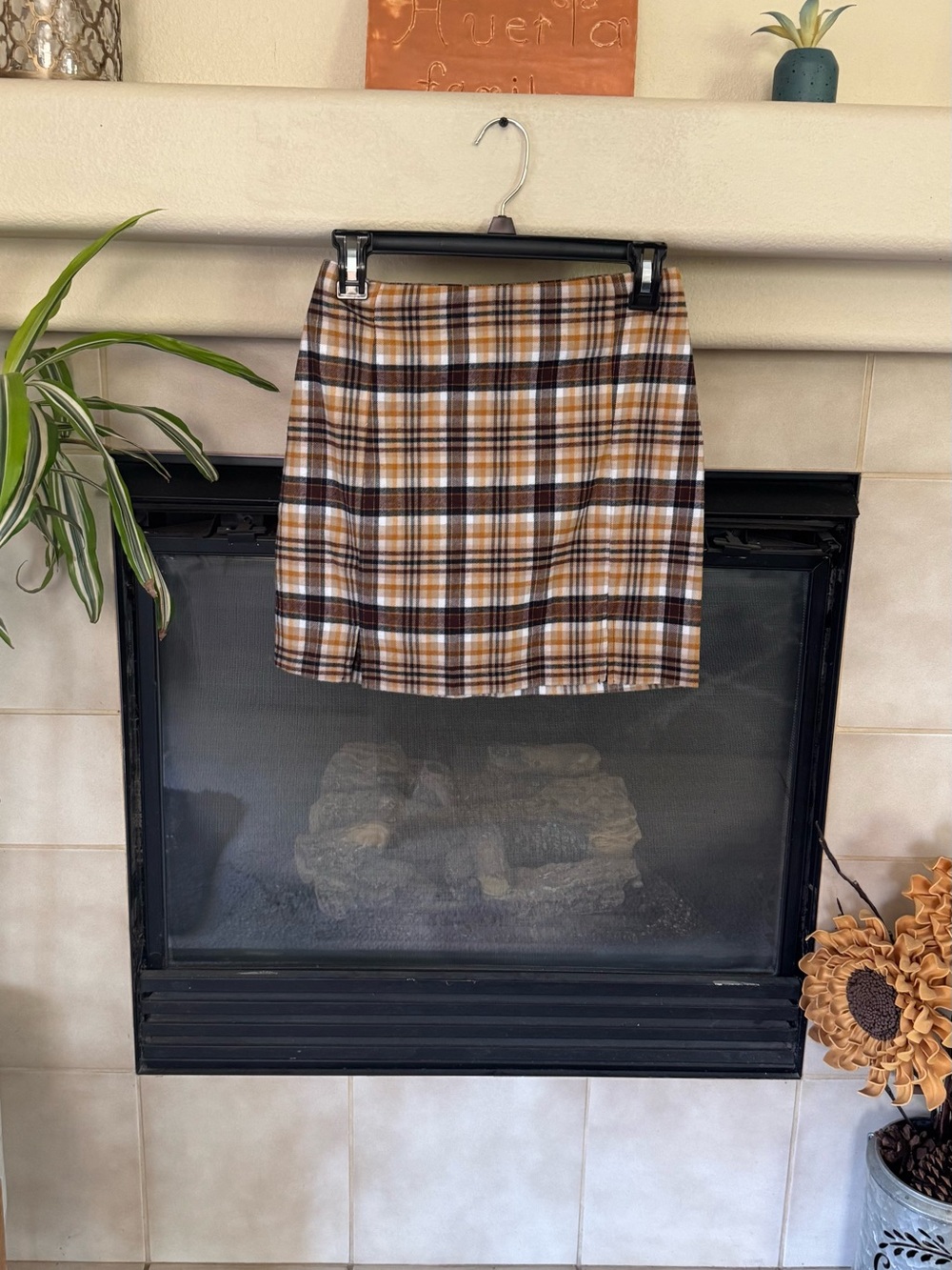 Eyeshadow Plaid Mini Skirt Size 3 Brown Black Preppy Fall Schoolgirl Y2K